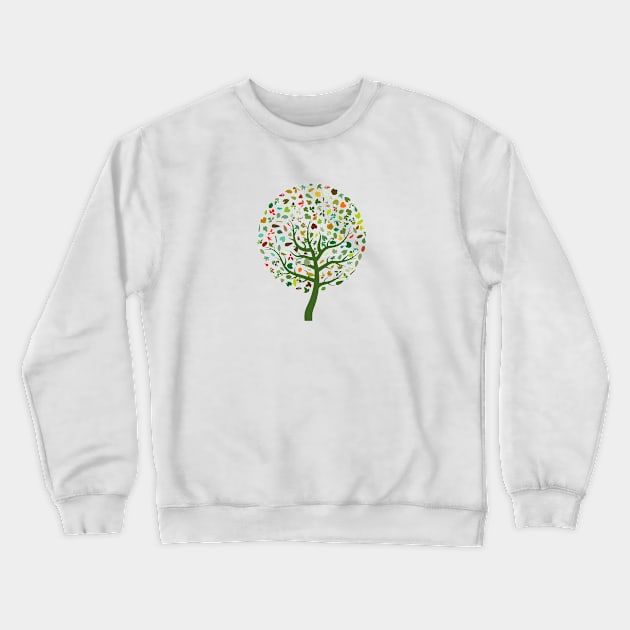 Tree Crewneck Sweatshirt by Dascalescu